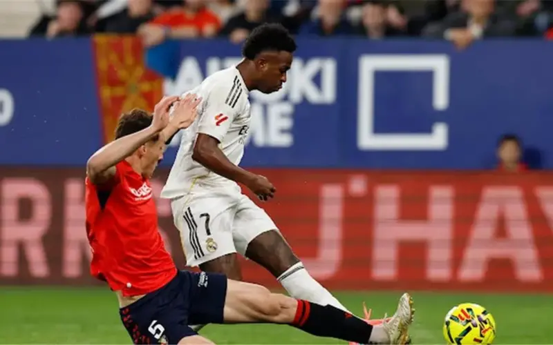 تغييرات ترتيب هدافي الدوري الإسباني عقب هدف فينيسيوس في شباك أوساسونا